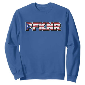 PFKNR Sweatshirt Vintage Boricua Puerto Rican Flag TS10 Royal Blue Print Your Wear
