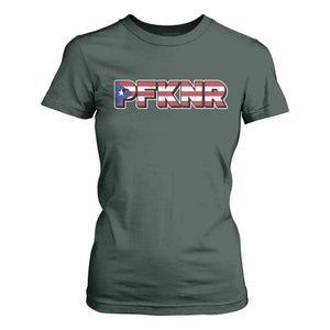 PFKNR T Shirt For Women Vintage Boricua Puerto Rican Flag TS10 Dark Forest Green Print Your Wear