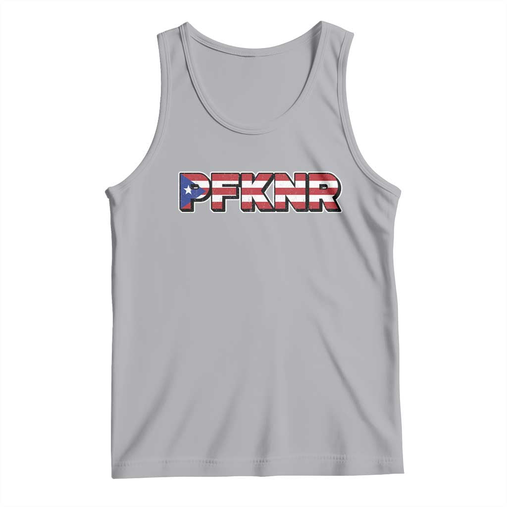 PFKNR Tank Top Vintage Boricua Puerto Rican Flag TS10 Athletic Heather Print Your Wear