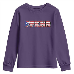 PFKNR Youth Sweatshirt Vintage Boricua Puerto Rican Flag TS10 Purple Print Your Wear