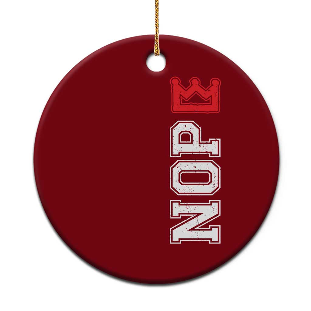 No Kings Ceramic Ornament In America Protest TS10 1pc Red Print Your Wear