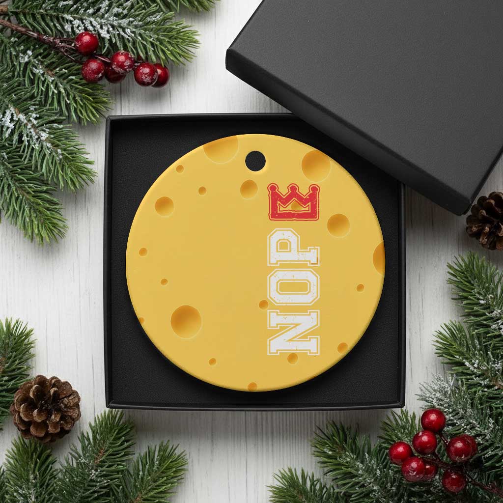 No Kings Ceramic Ornament In America Protest TS10 1pc Yellow Cheese Print Your Wear