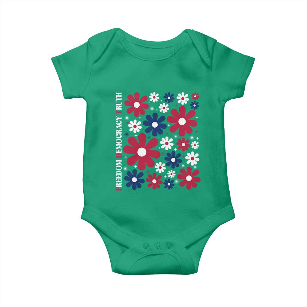 Subtle FDT Baby Onesie Boho Floral Red White Blue Social Justice TS10 Irish Green Print Your Wear