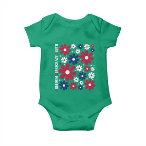 Subtle FDT Baby Onesie Boho Floral Red White Blue Social Justice TS10 Irish Green Print Your Wear
