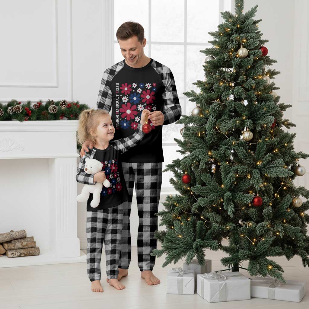 Subtle FDT Plaid Pajama Set Boho Floral Red White Blue Social Justice TS10 White Plaid Print Your Wear