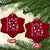 Subtle FDT Ceramic Ornament Boho Floral Red White Blue Social Justice TS10 Print Your Wear