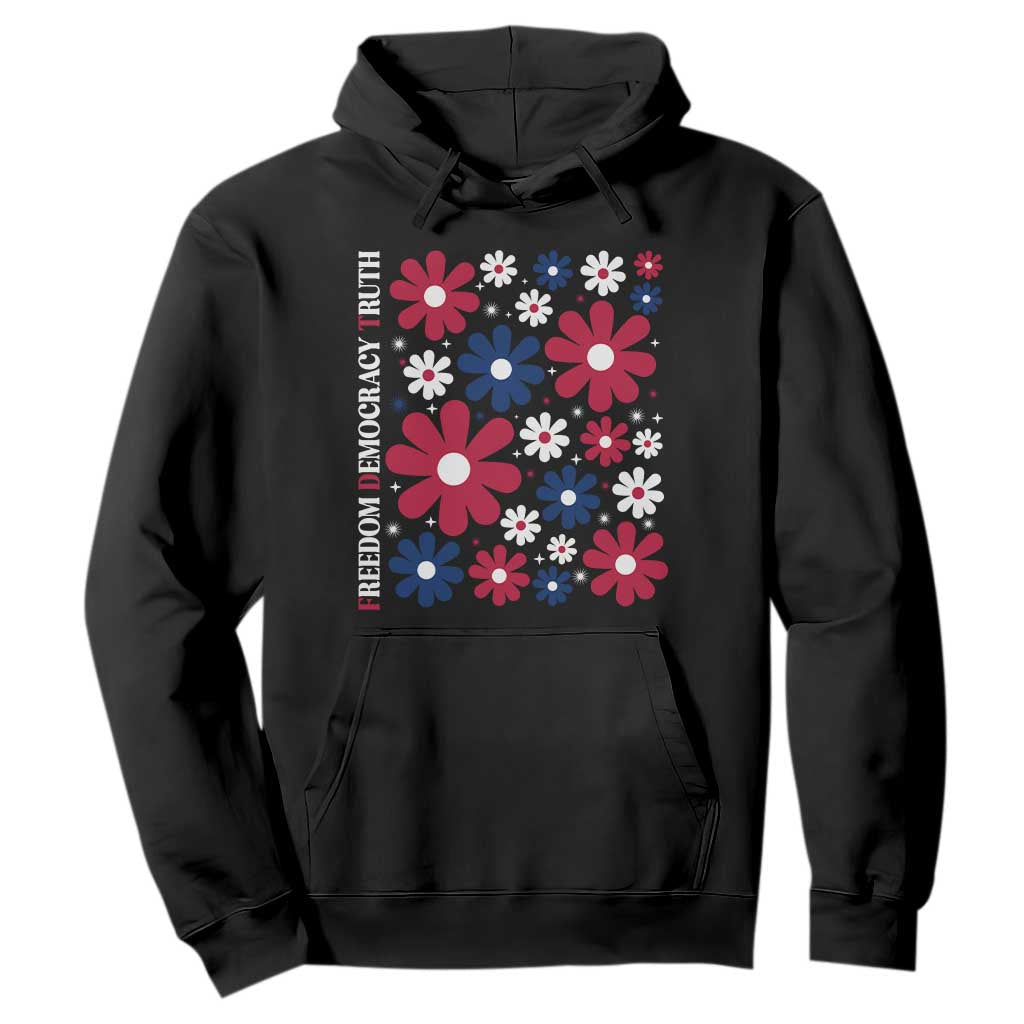 Subtle FDT Hoodie Boho Floral Red White Blue Social Justice TS10 Black Print Your Wear