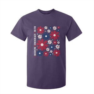 Subtle FDT T Shirt For Kid Boho Floral Red White Blue Social Justice TS10 Purple Print Your Wear