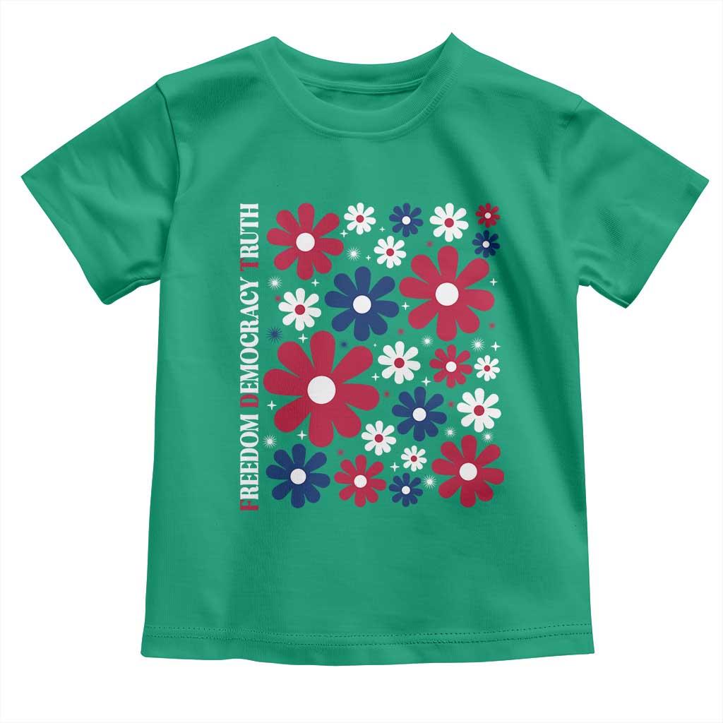 Subtle FDT Toddler T Shirt Boho Floral Red White Blue Social Justice TS10 Irish Green Print Your Wear