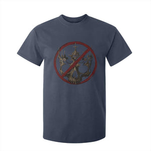 No Kings in America T Shirt For Kid Skull Crown Nope Kings TS10 Navy Print Your Wear
