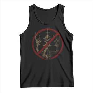 No Kings in America Tank Top Skull Crown Nope Kings TS10 Black Print Your Wear