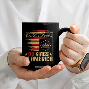 No Kings in America Coffee Mug Vintage Old American Flag Patriotic 1776 We The People TS10 Print Your Wear