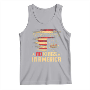 No Kings in America Tank Top Vintage Old American Flag Patriotic 1776 We The People TS10 Athletic Heather Print Your Wear