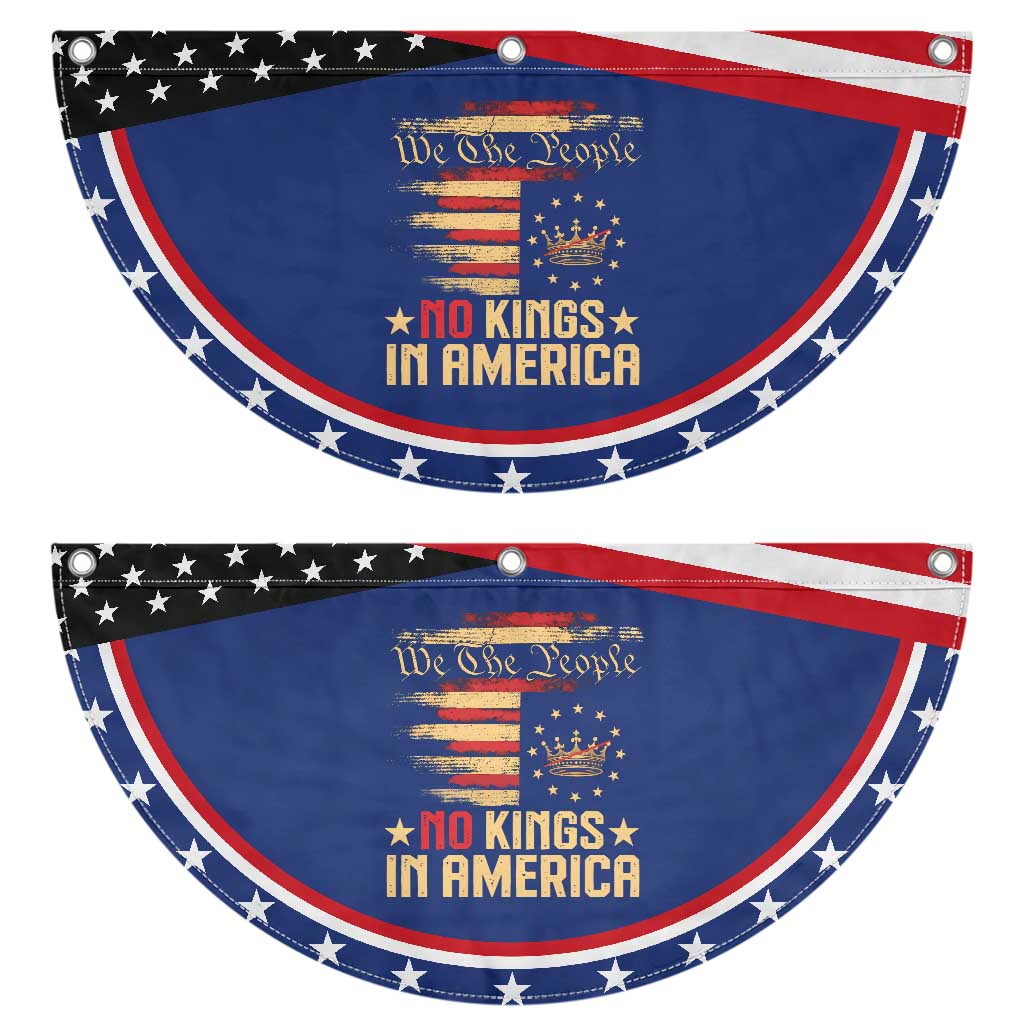No Kings in America Patriotic Fan Flag Vintage Old American Flag 1776 We The People
