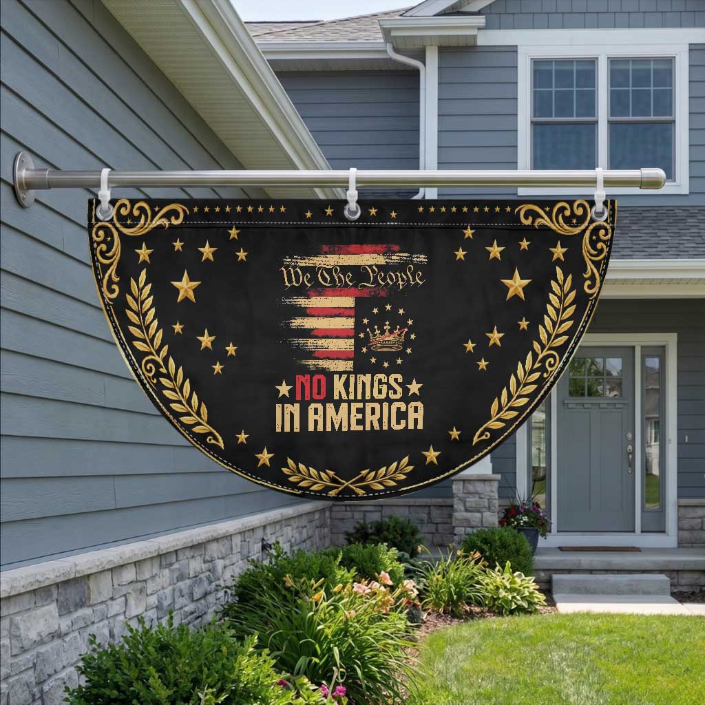 No Kings in America Patriotic Fan Flag Vintage Old American Flag 1776 We The People
