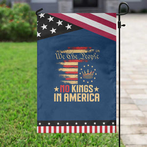 No Kings in America Garden Flag Vintage Old American Flag Patriotic 1776 We The People TS10 Classic Blue Black Print Your Wear