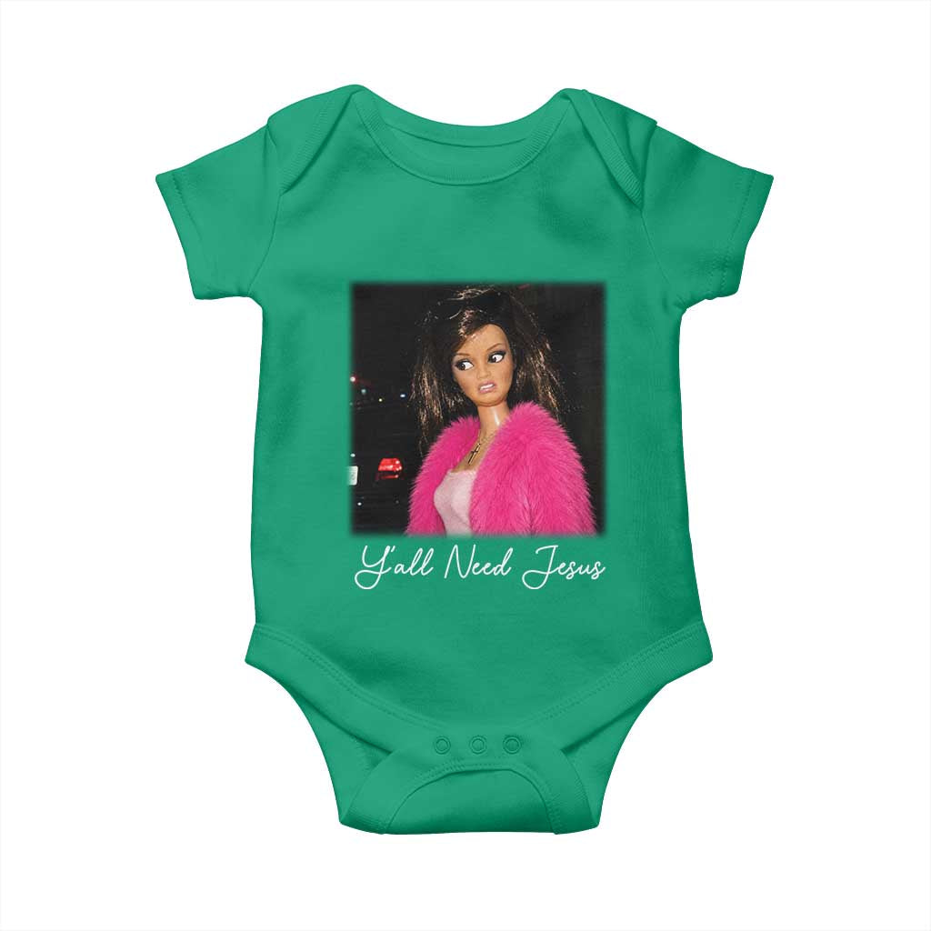 Y'all Need Jesus Funny Girls Meme Saying Christian Humor Baby Onesie