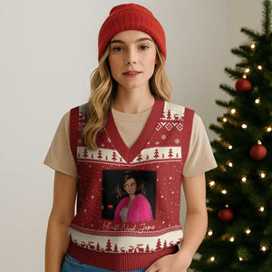 Y'all Need Jesus Funny Girls Meme Saying Christian Humor V-Neck Knit Sweater Vest