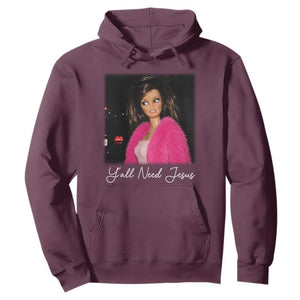 Y'all Need Jesus Funny Girls Meme Saying Christian Humor Hoodie