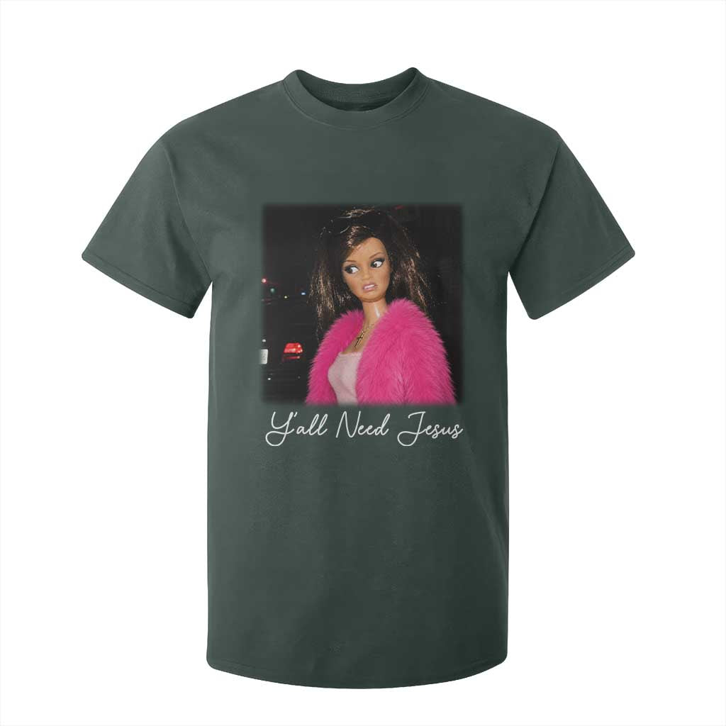 Y'all Need Jesus Funny Girls Meme Saying Christian Humor T Shirt For Kid