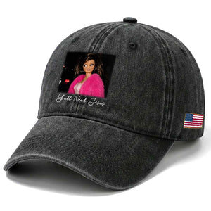 Y'all Need Jesus Funny Girls Meme Saying Christian Humor Washed Cotton Baseball Cap TS10 Print Your Wear