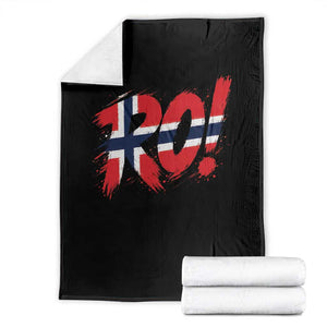 Ro Norway Viking Norwegian Flag Nordic Pride Throw Blanket TS10 Black Print Your Wear