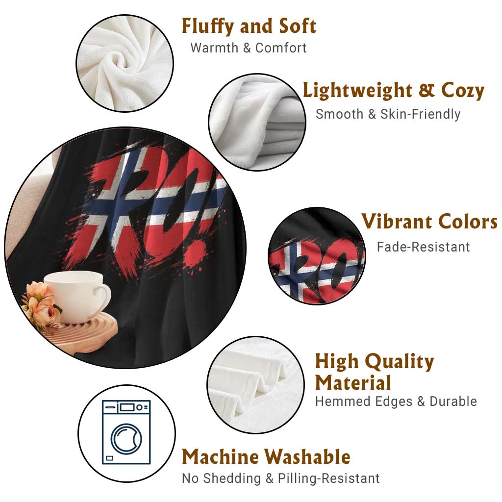Ro Norway Viking Norwegian Flag Nordic Pride Throw Blanket TS10 Print Your Wear