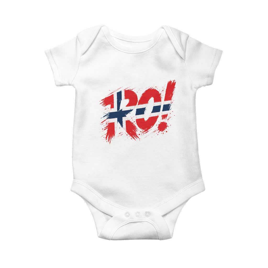 Ro Norway Viking Norwegian Flag Nordic Pride Baby Onesie