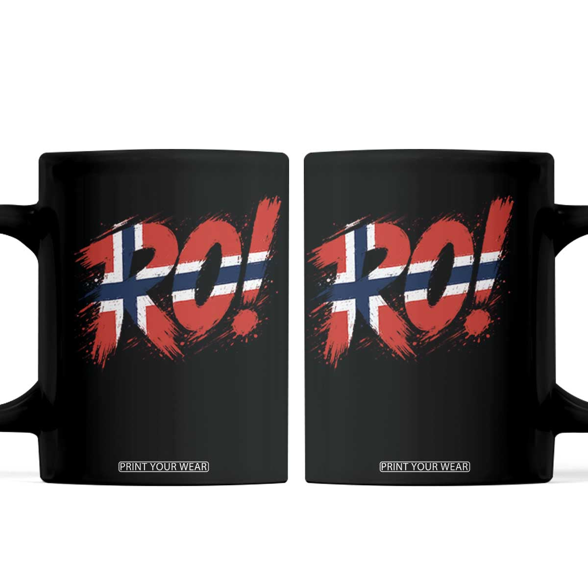 Ro Norway Viking Norwegian Flag Nordic Pride Coffee Mug TS10 Black Print Your Wear