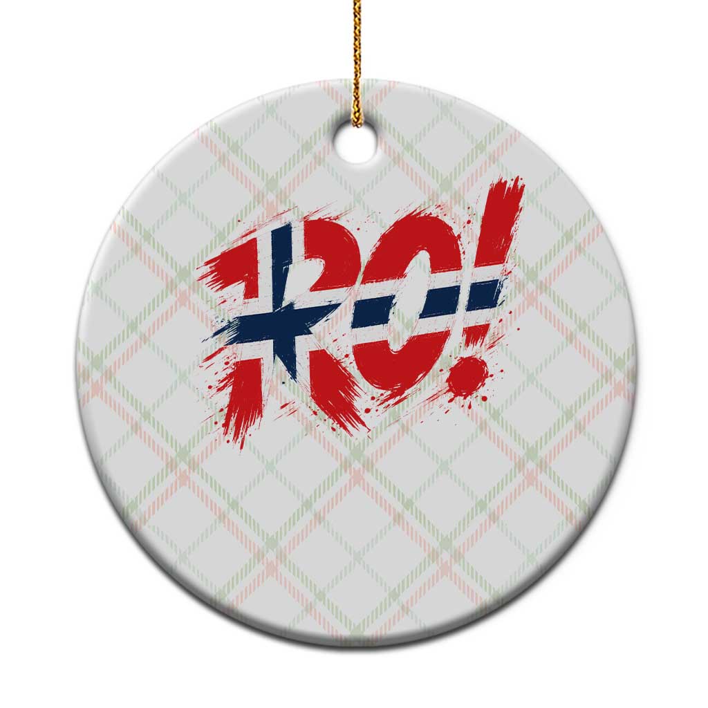 Ro Norway Viking Norwegian Flag Nordic Pride Ceramic Ornament