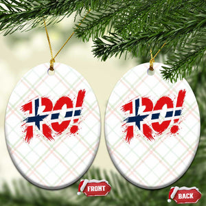 Ro Norway Viking Norwegian Flag Nordic Pride Ceramic Ornament