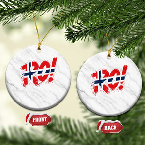Ro Norway Viking Norwegian Flag Nordic Pride Ceramic Ornament