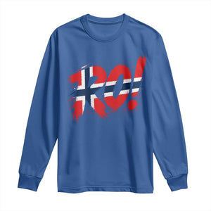 Ro Norway Viking Norwegian Flag Nordic Pride Long Sleeve Shirt