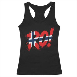 Ro Norway Viking Norwegian Flag Nordic Pride Racerback Tank Top