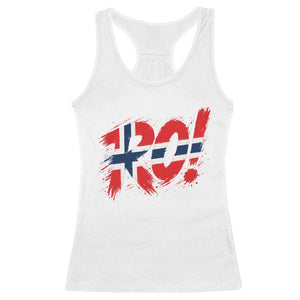 Ro Norway Viking Norwegian Flag Nordic Pride Racerback Tank Top