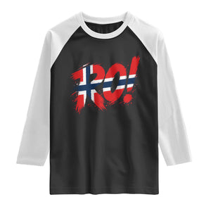 Ro Norway Viking Norwegian Flag Nordic Pride Raglan Shirt