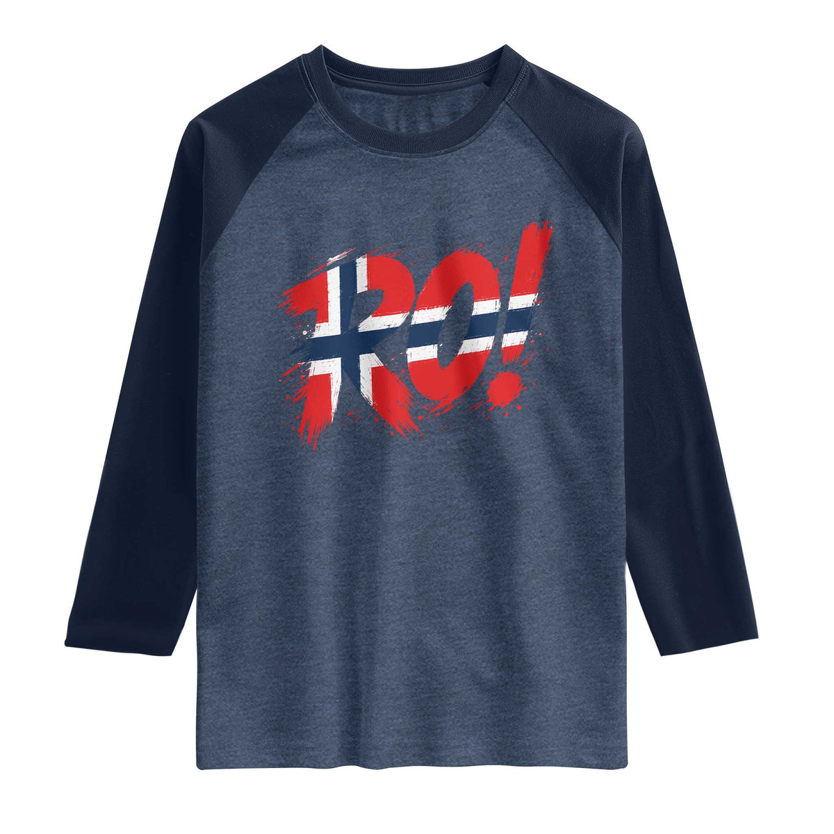 Ro Norway Viking Norwegian Flag Nordic Pride Raglan Shirt