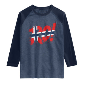 Ro Norway Viking Norwegian Flag Nordic Pride Raglan Shirt