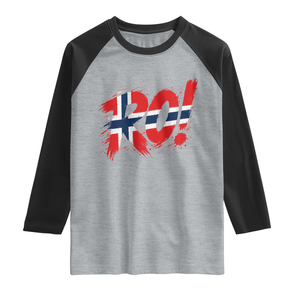 Ro Norway Viking Norwegian Flag Nordic Pride Raglan Shirt