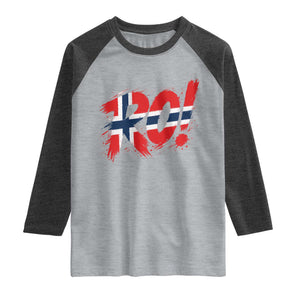 Ro Norway Viking Norwegian Flag Nordic Pride Raglan Shirt