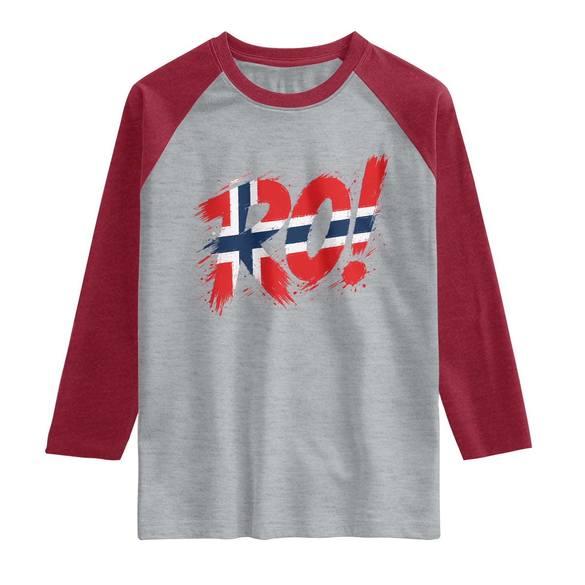 Ro Norway Viking Norwegian Flag Nordic Pride Raglan Shirt