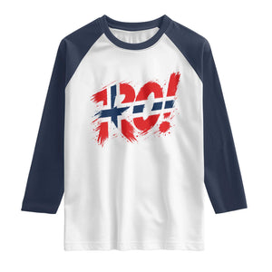 Ro Norway Viking Norwegian Flag Nordic Pride Raglan Shirt