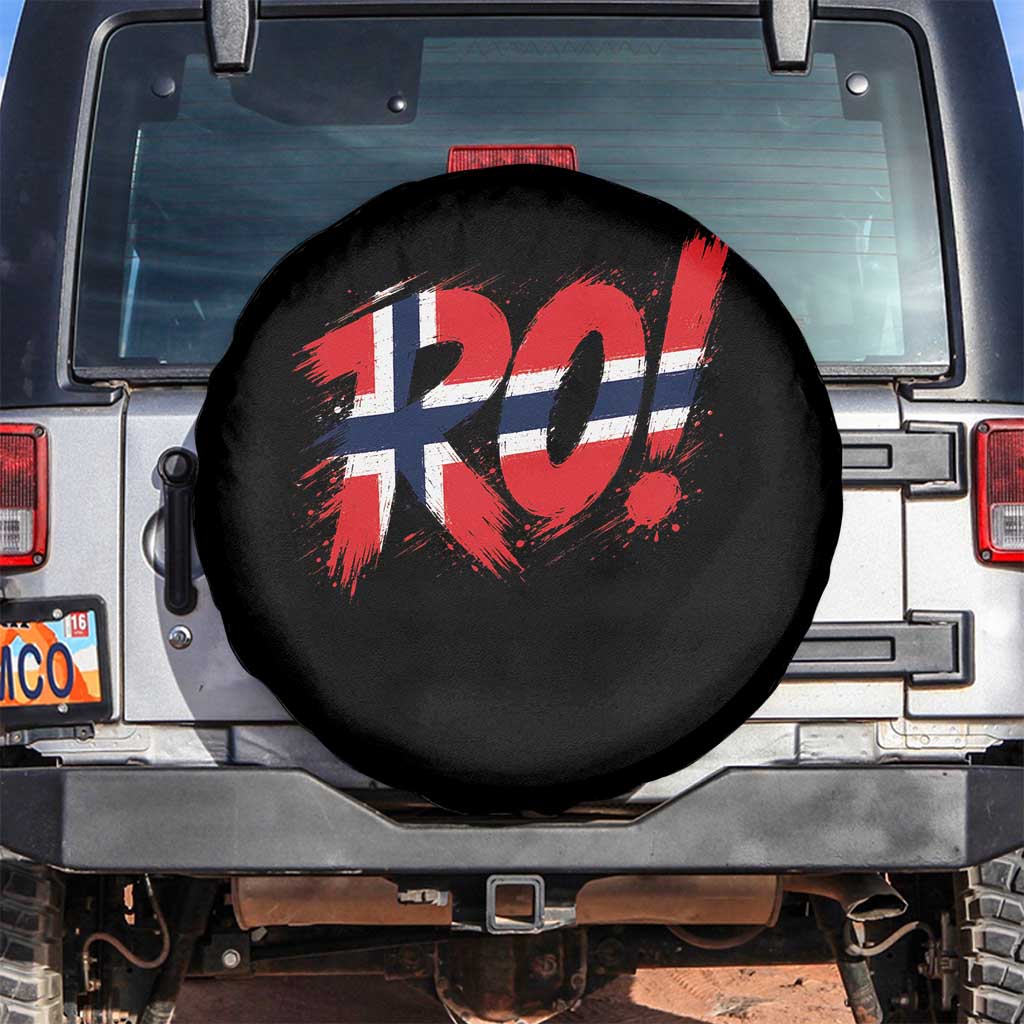 Ro Norway Viking Norwegian Flag Nordic Pride Spare Tire Cover TS10 No hole Black Print Your Wear