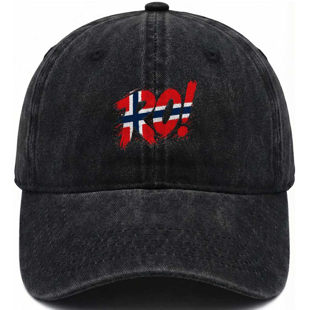 Ro Norway Viking Norwegian Flag Nordic Pride Washed Cotton Baseball Cap TS10 Print Your Wear