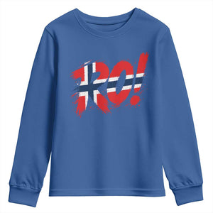 Ro Norway Viking Norwegian Flag Nordic Pride Youth Sweatshirt