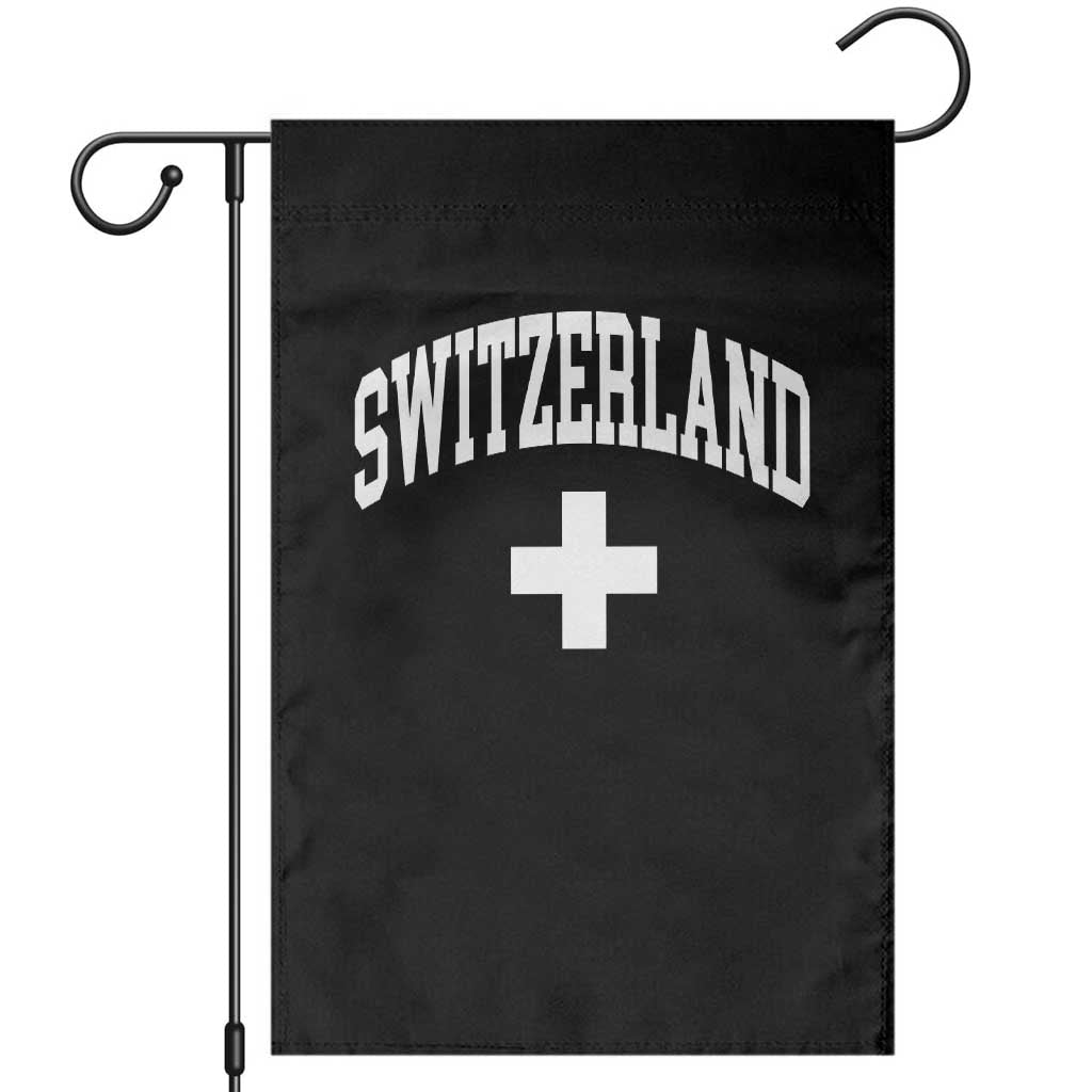 Switzerland Flag Vintage Garden Flag Swiss Retro Vintage TS10 Black Print Your Wear