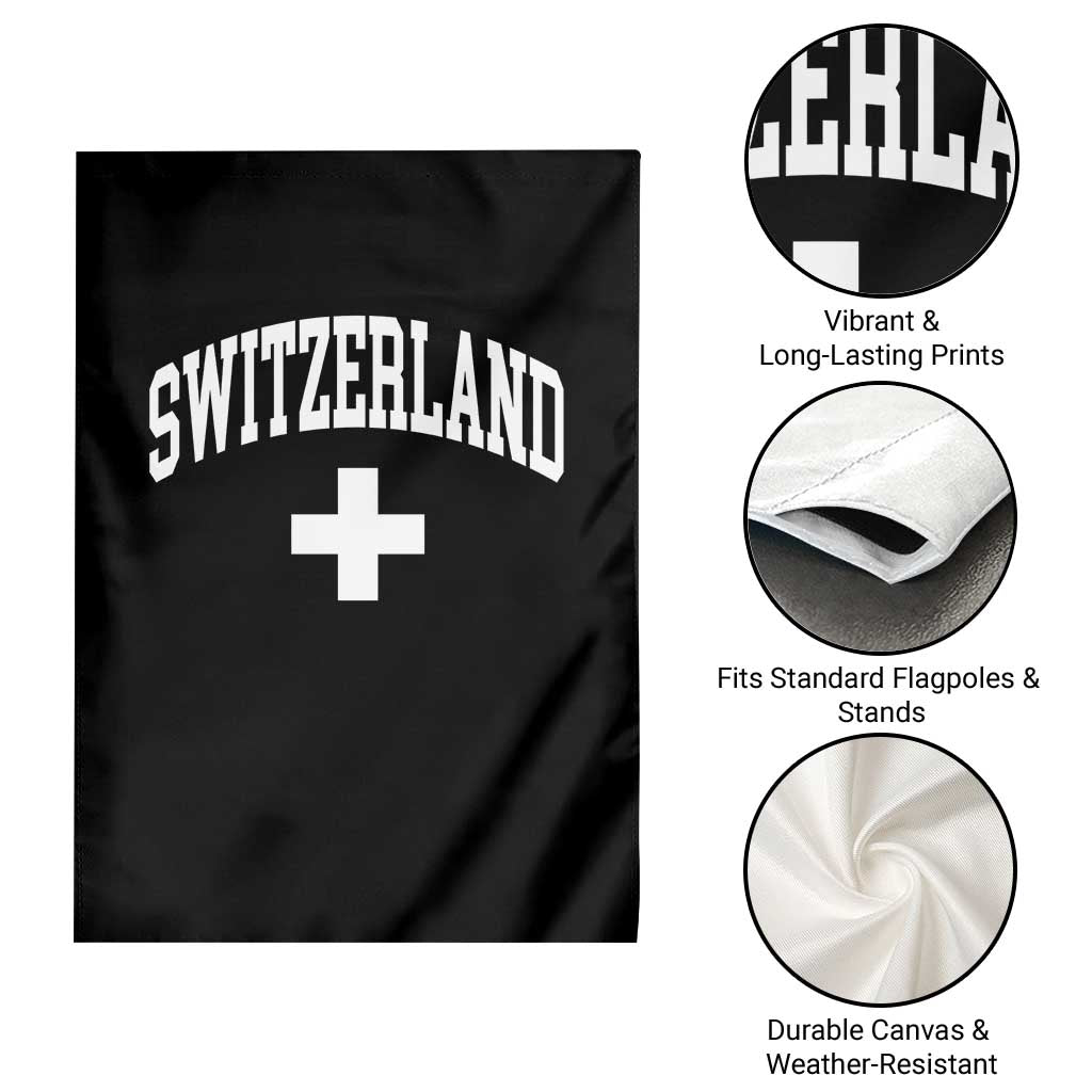 Switzerland Flag Vintage Garden Flag Swiss Retro Vintage TS10 Print Your Wear