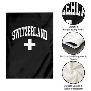 Switzerland Flag Vintage Garden Flag Swiss Retro Vintage TS10 Print Your Wear