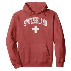 Switzerland Flag Vintage Hoodie Swiss Retro Vintage
