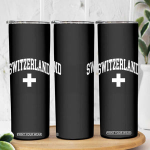 Switzerland Flag Vintage Skinny Tumbler Swiss Retro Vintage TS10 Print Your Wear